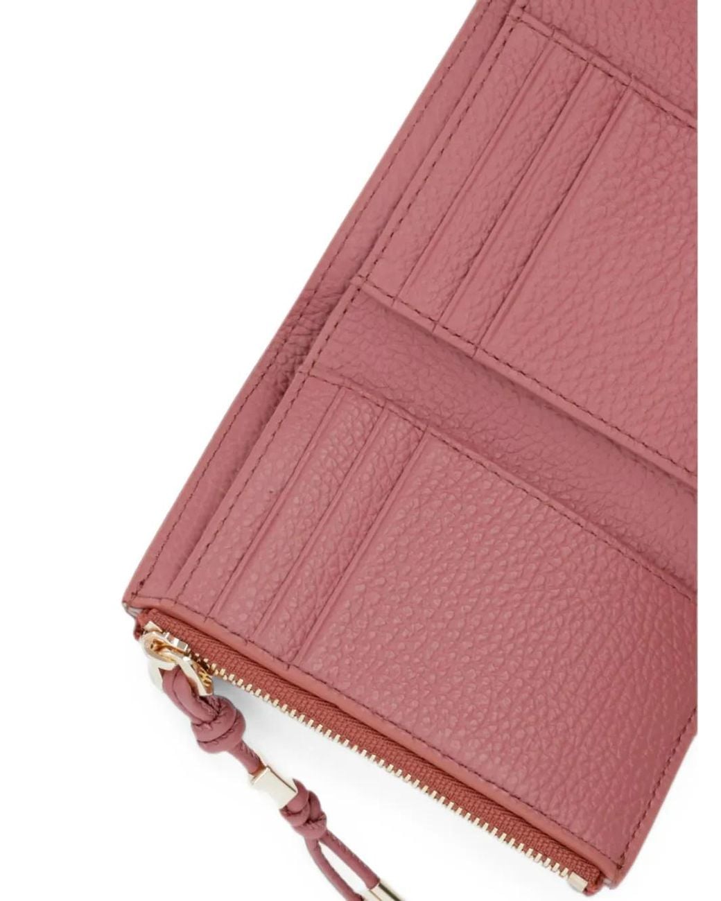 Coccinelle Pink Grained-Leather Wallet for men