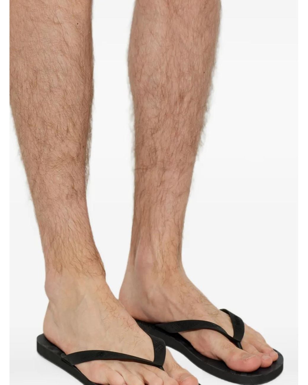 Burberry Black Check Haze Flip-Flops for men