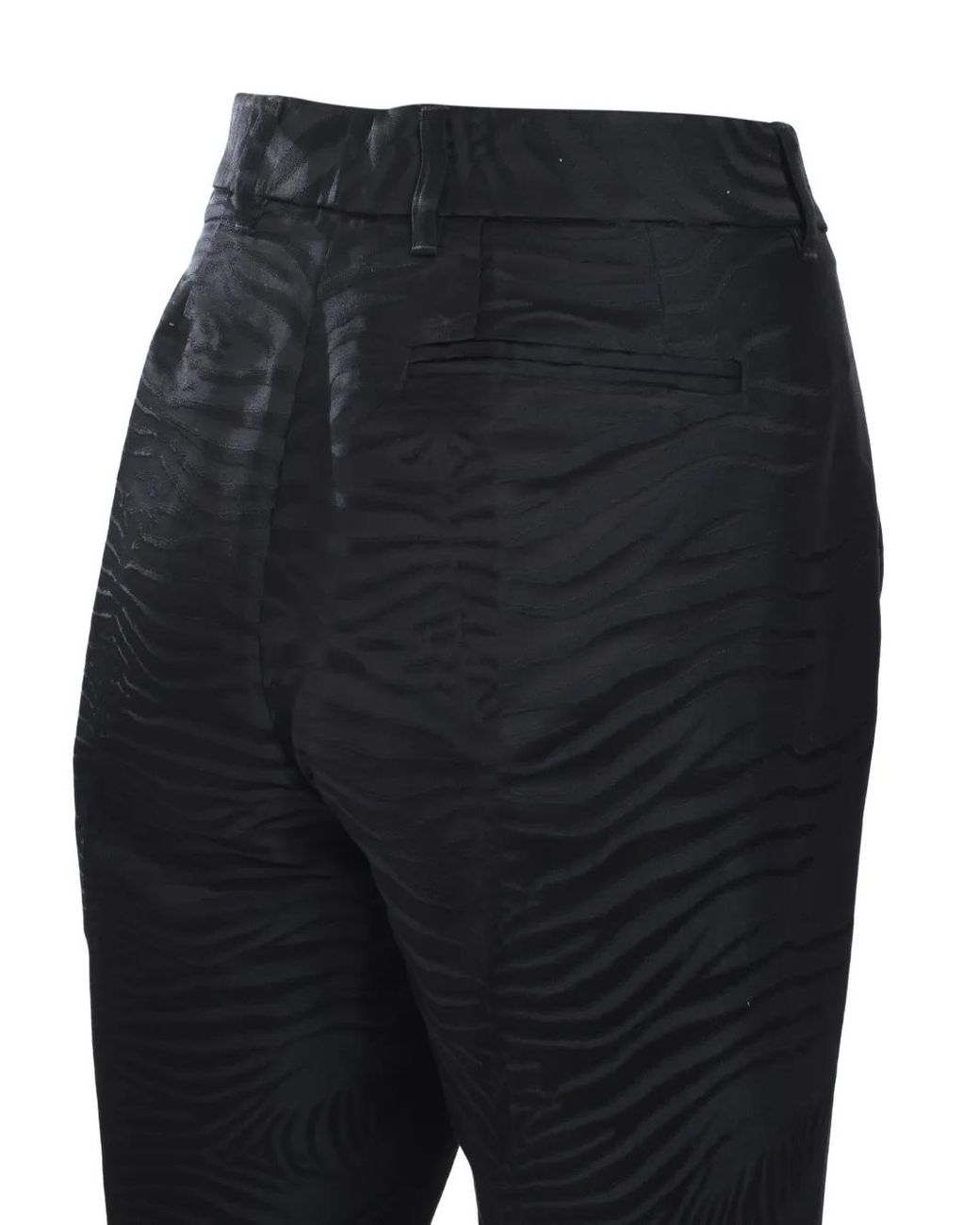 Roberto Cavalli Blue Zebra-Pattern Trousers