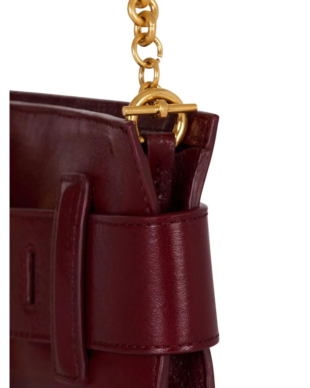 Balmain Red Anthem Clutch Bag