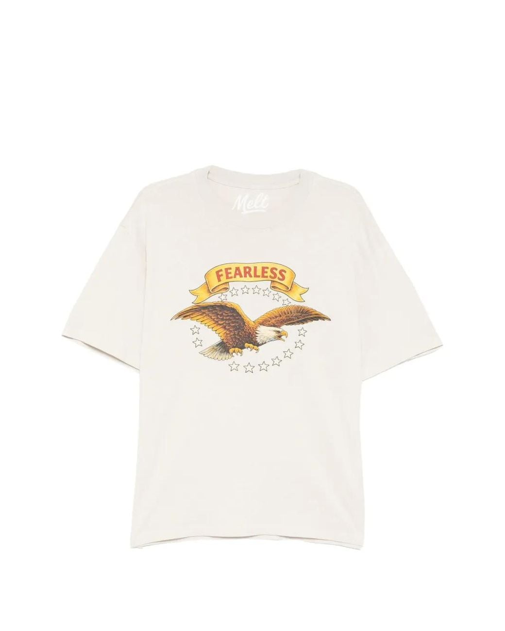 Melt White Eagle Graphic T-Shirt for men