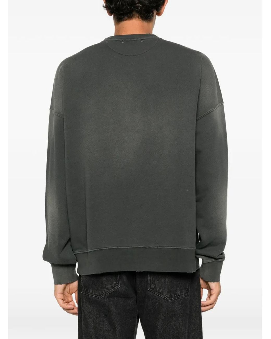 Golden Goose Deluxe Brand Black Logo-Appliqué Sweater for men
