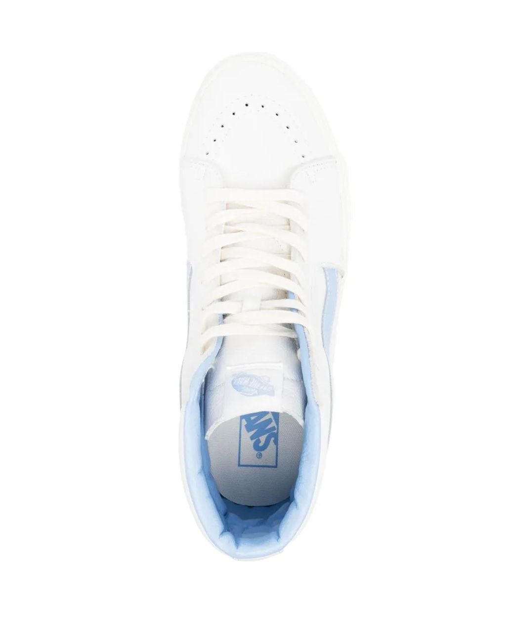 Vans White Sk8-Hi Logo-Patch Sneakers for men