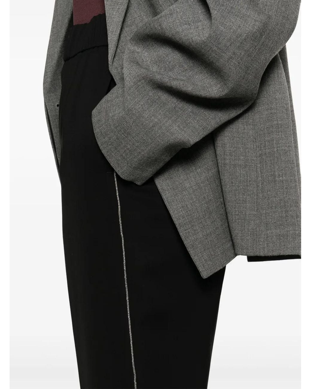 Peserico Black Crepe Trousers