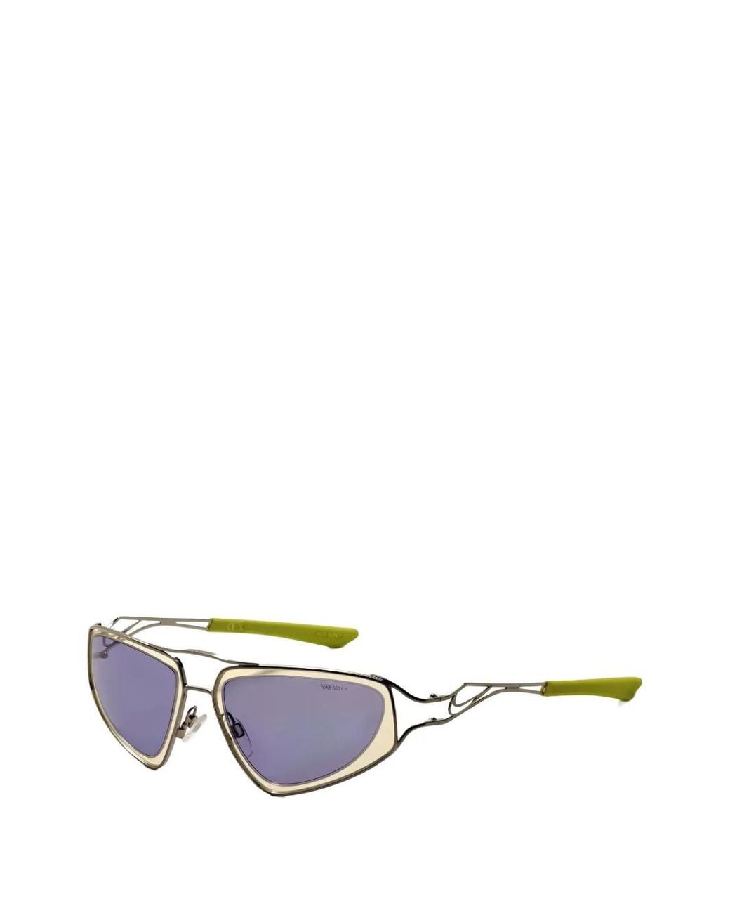 Nike White Veil Geometric-Frame Sunglasses