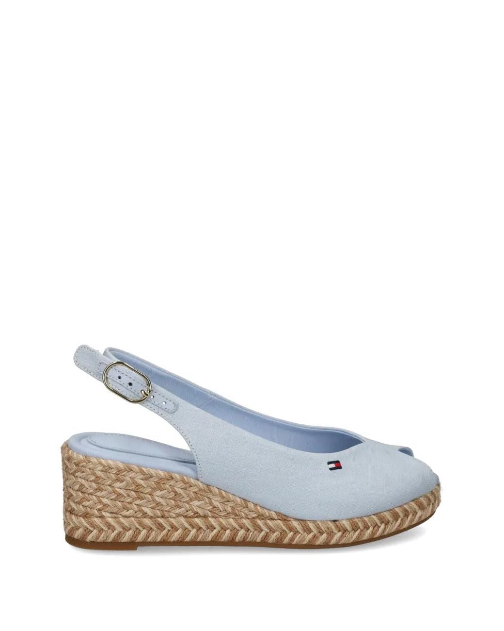 Tommy Hilfiger Blue Wedge Buckle Sandals