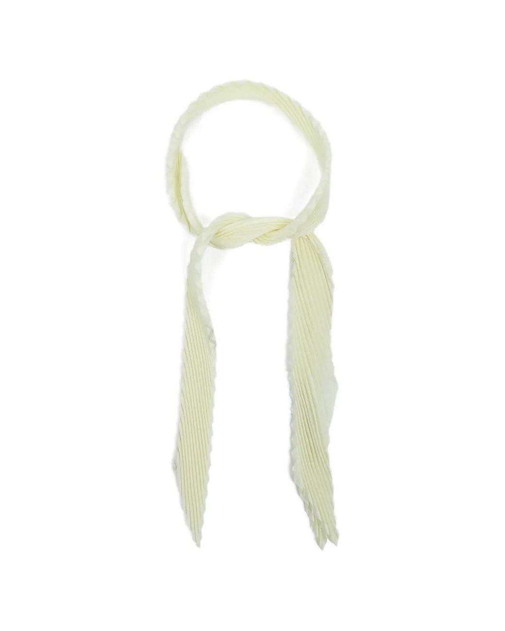 Homme Plissé Issey Miyake White Pleated Scarf