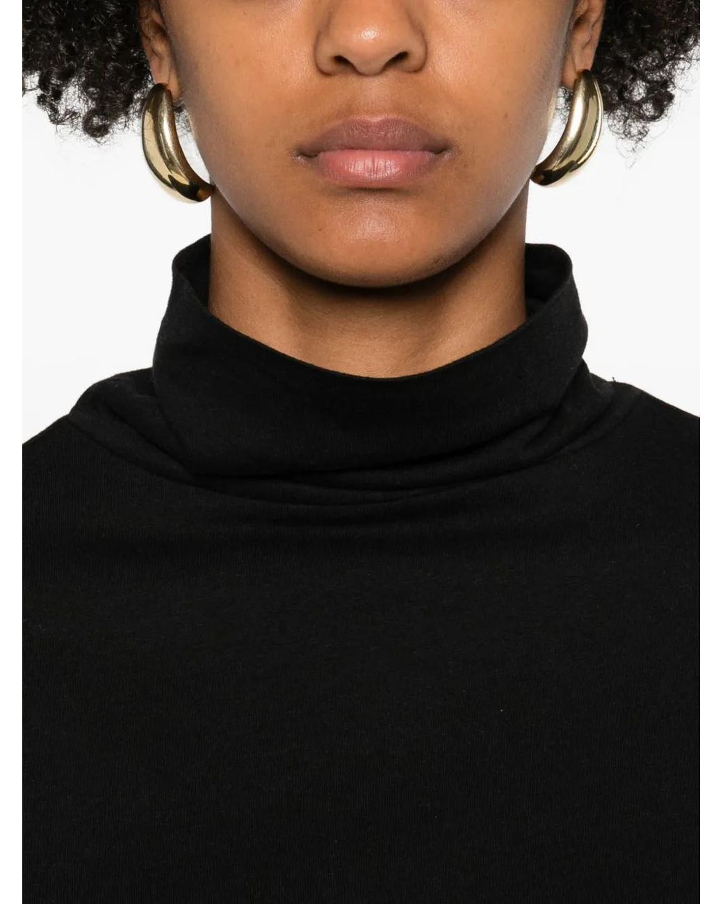 Marc O' Polo Black High-Neck Long-Sleeve Top