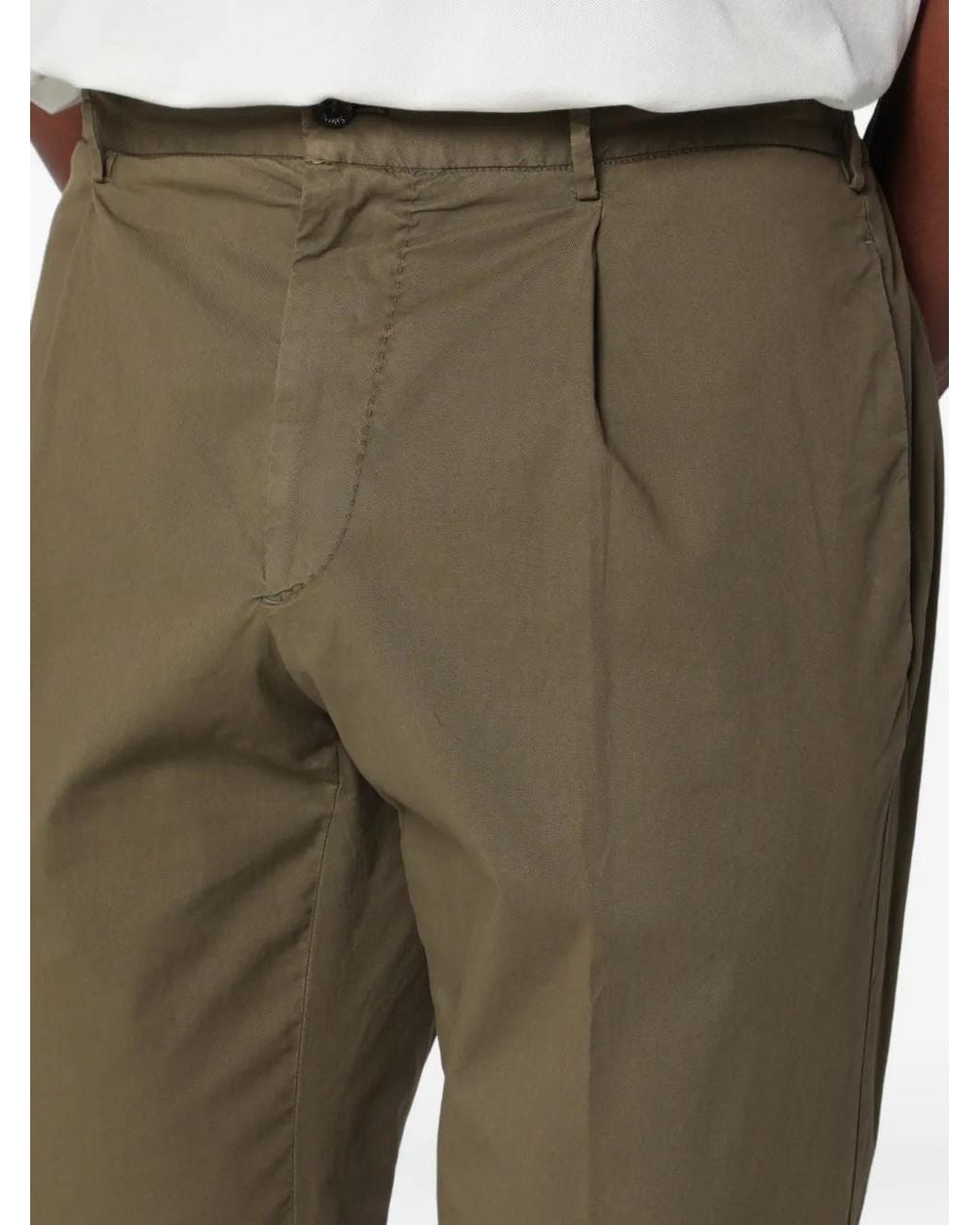 Santaniello Natural Irno Pleated Trousers for men