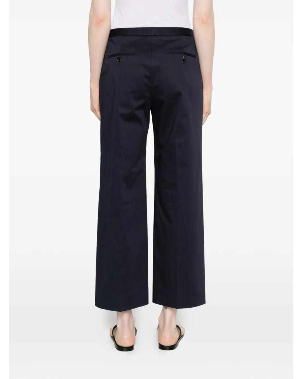 Cellar Door Blue Pressed-Crease Trousers