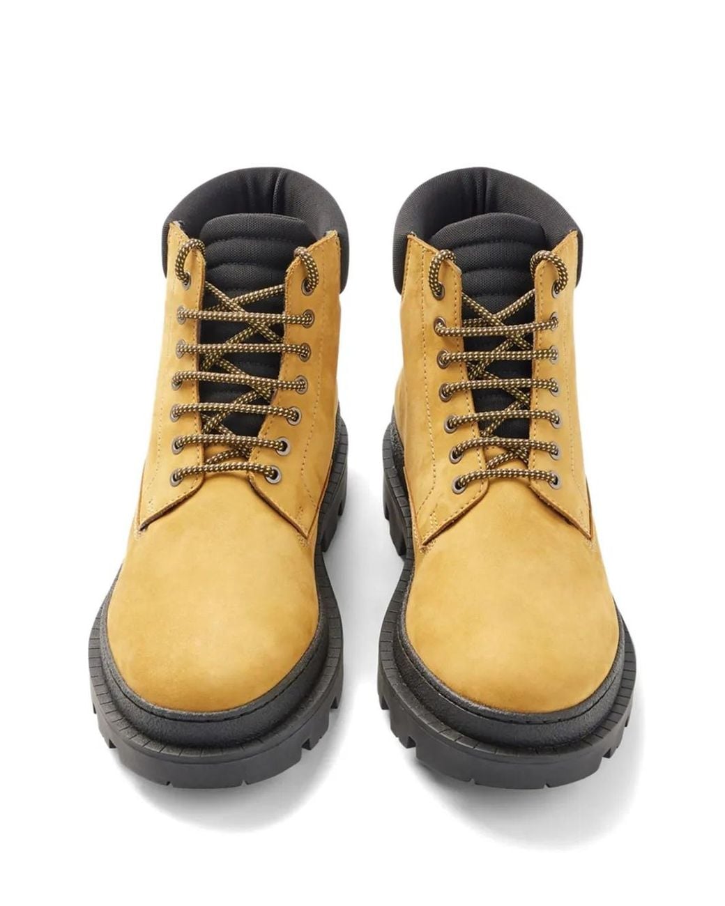 Boss Natural Lace Up Logo Boots for men