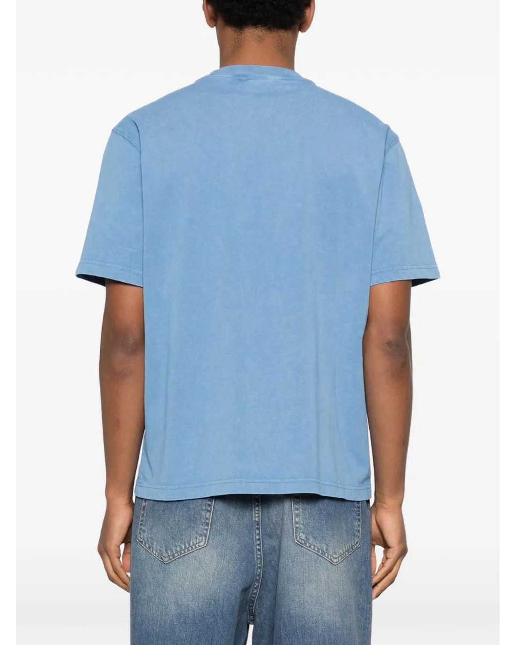 Daily Paper Blue Logo-Print T-Shirt for men