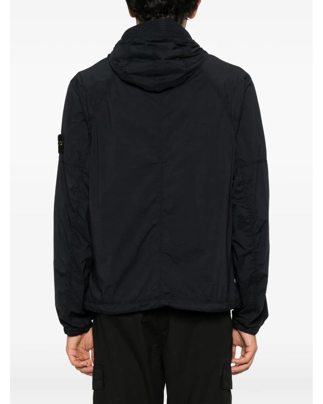 Stone Island Black Q100020 Ultralight Nylon Stretch-Tc Jacket for men