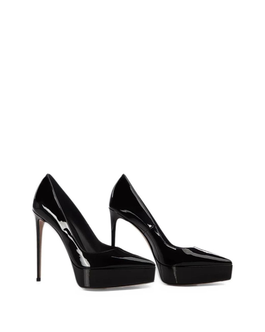 Le Silla Black Uma Platform Pumps