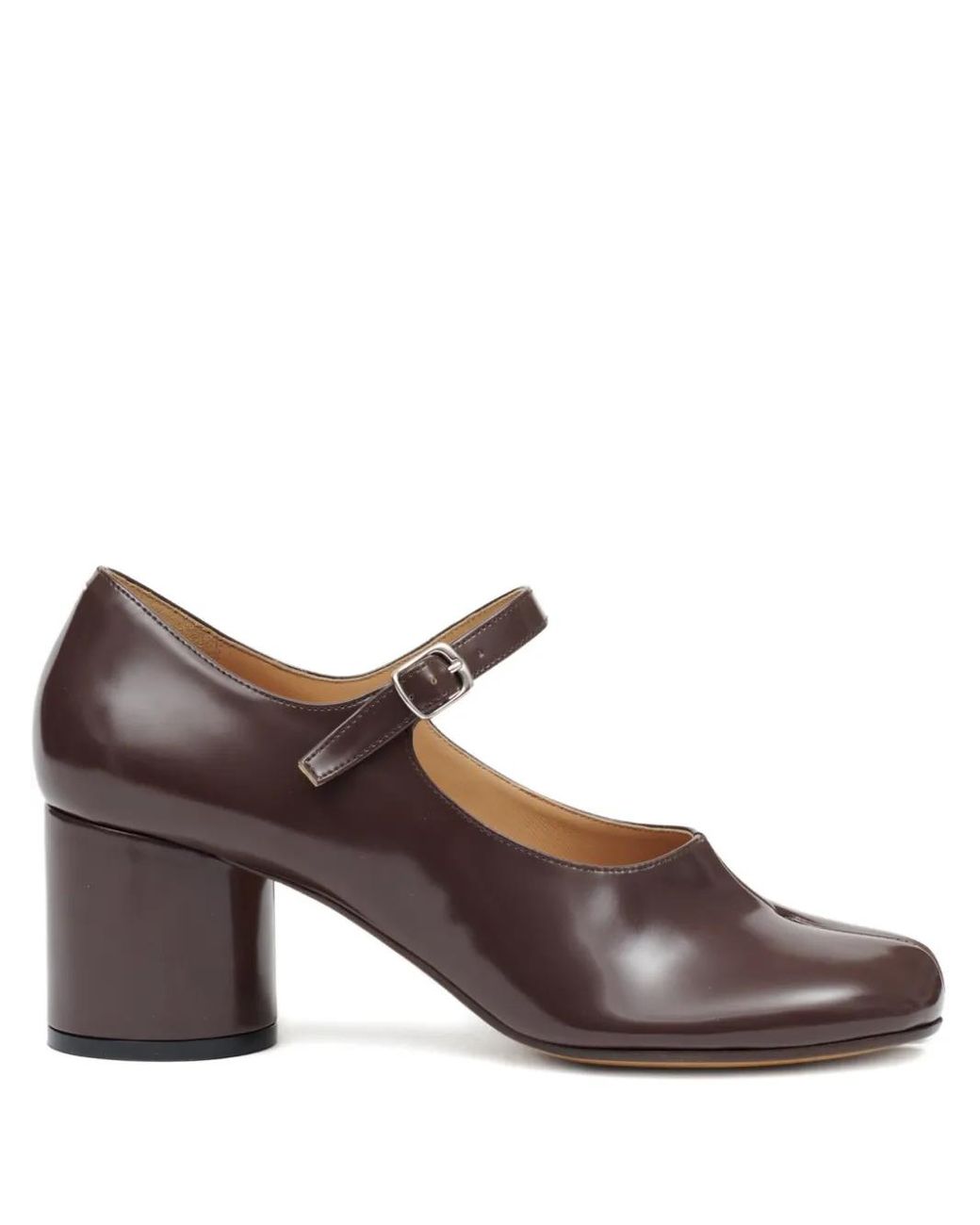 Maison Margiela Brown Tabi Leather Pumps