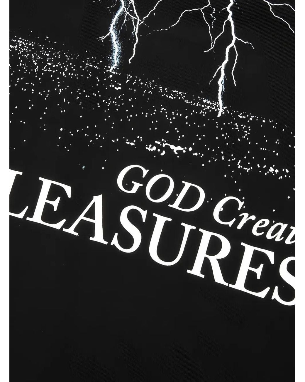 Pleasures Black Graphic-Print T-Shirt for men