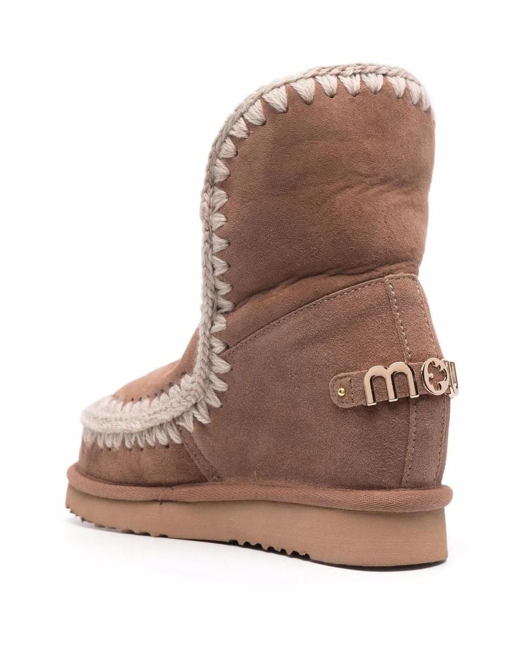 Mou Brown Shearling-Lined Sheepskin Boots
