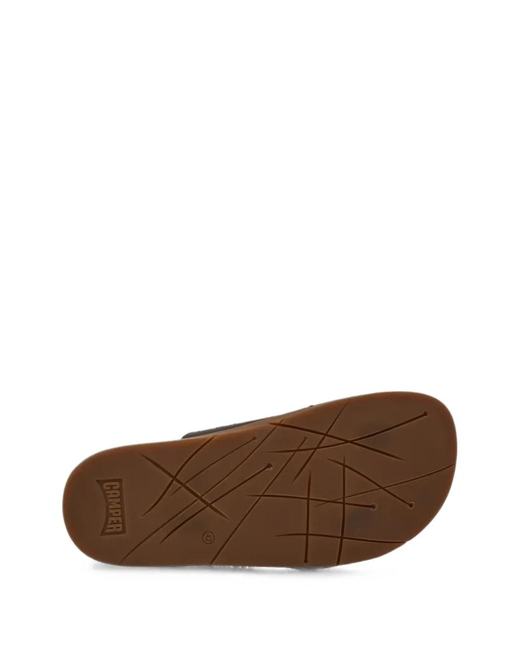 Camper Brown Lluc Buckle-Strap Sandals for men
