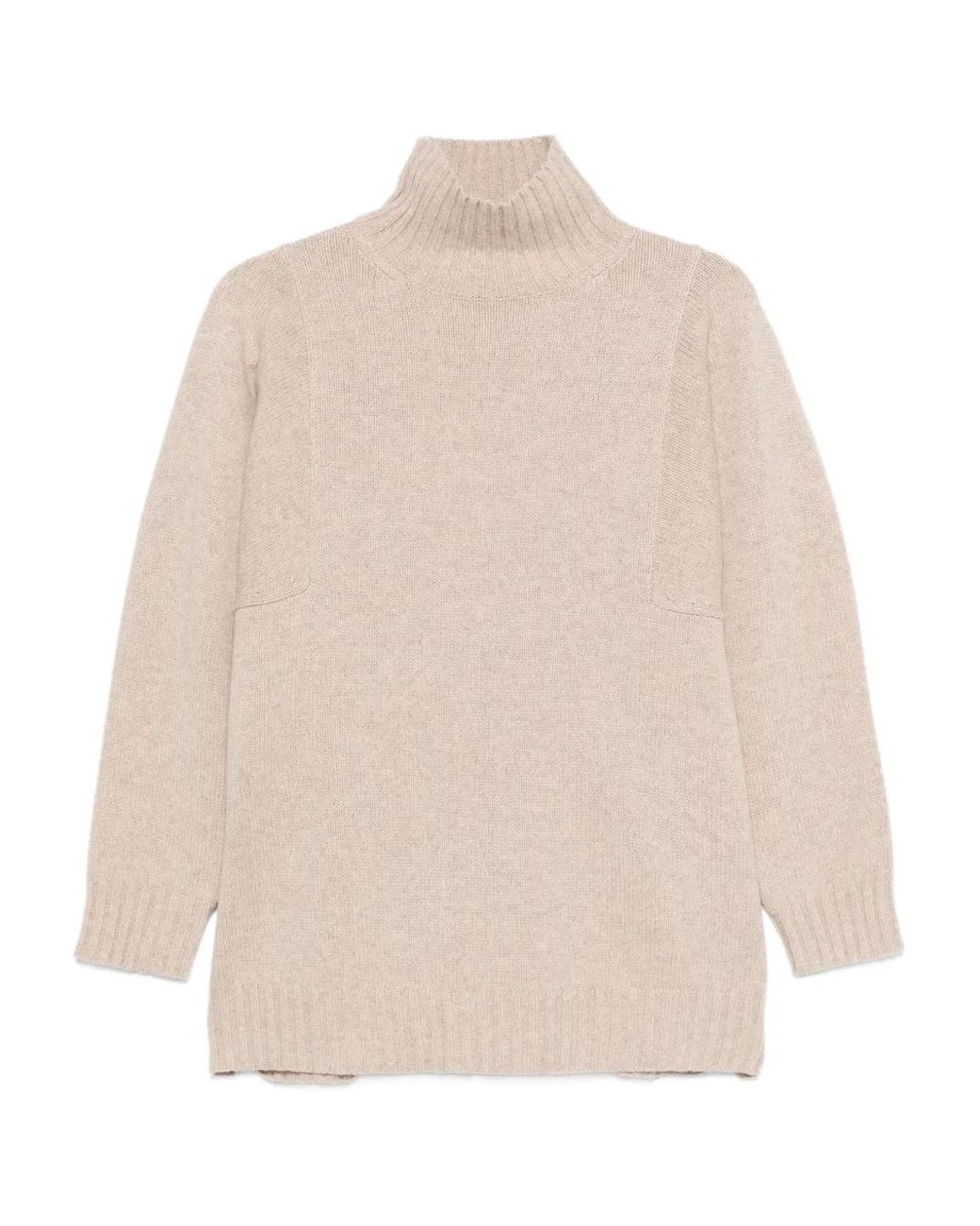 Max Mara Natural Cashmere Turtleneck Sweater