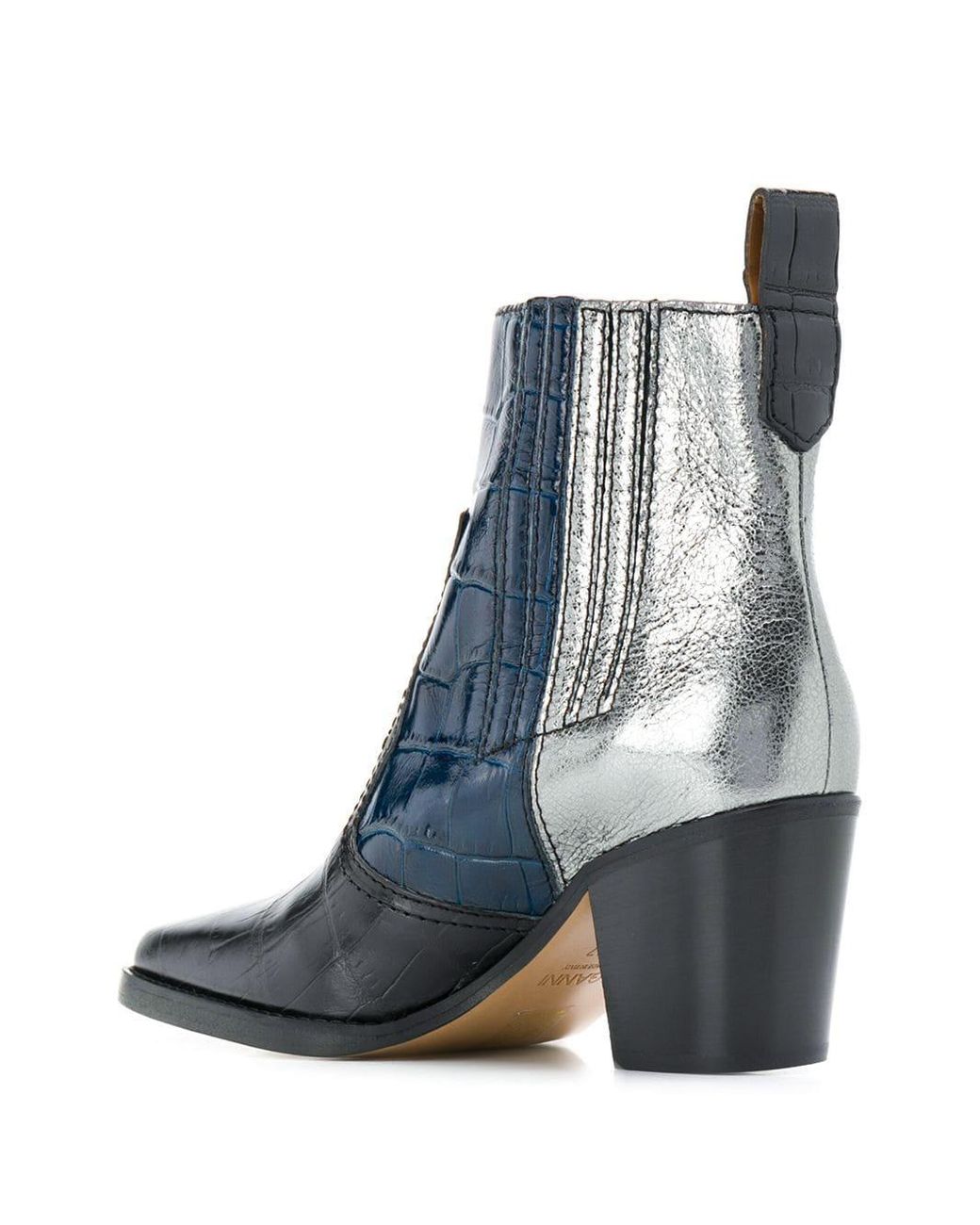 ganni snakeskin boots