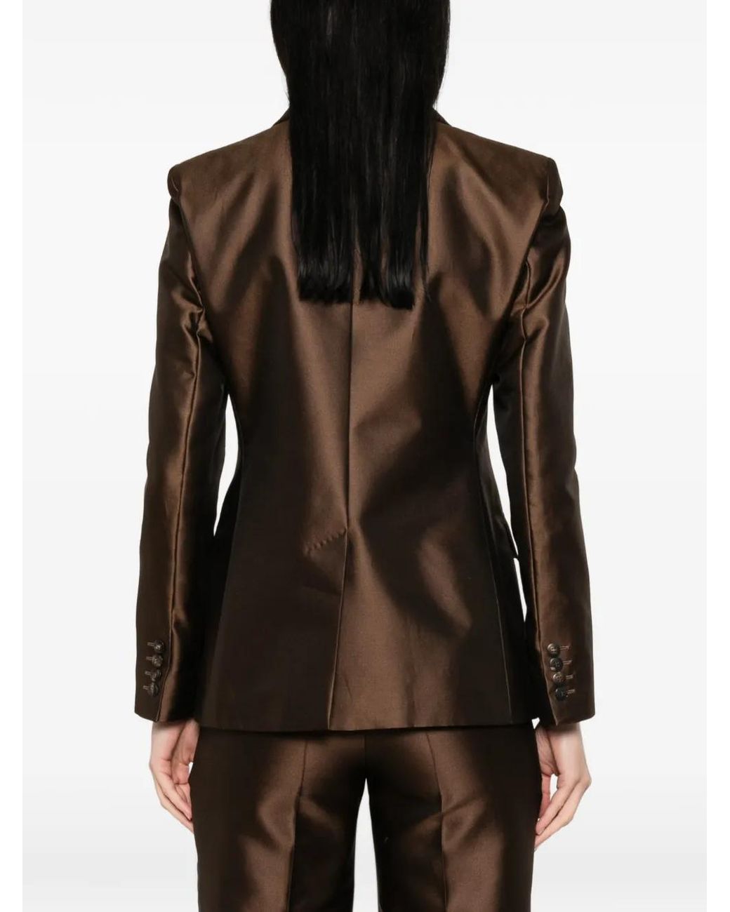 Max Mara Brown Double-Breasted Blazer
