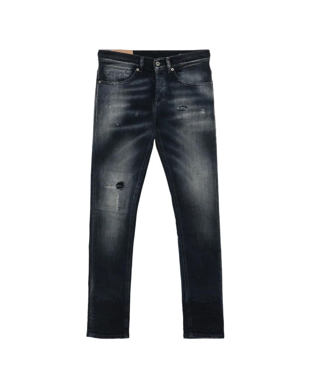 Dondup Blue Distressed Faded Jeans for men