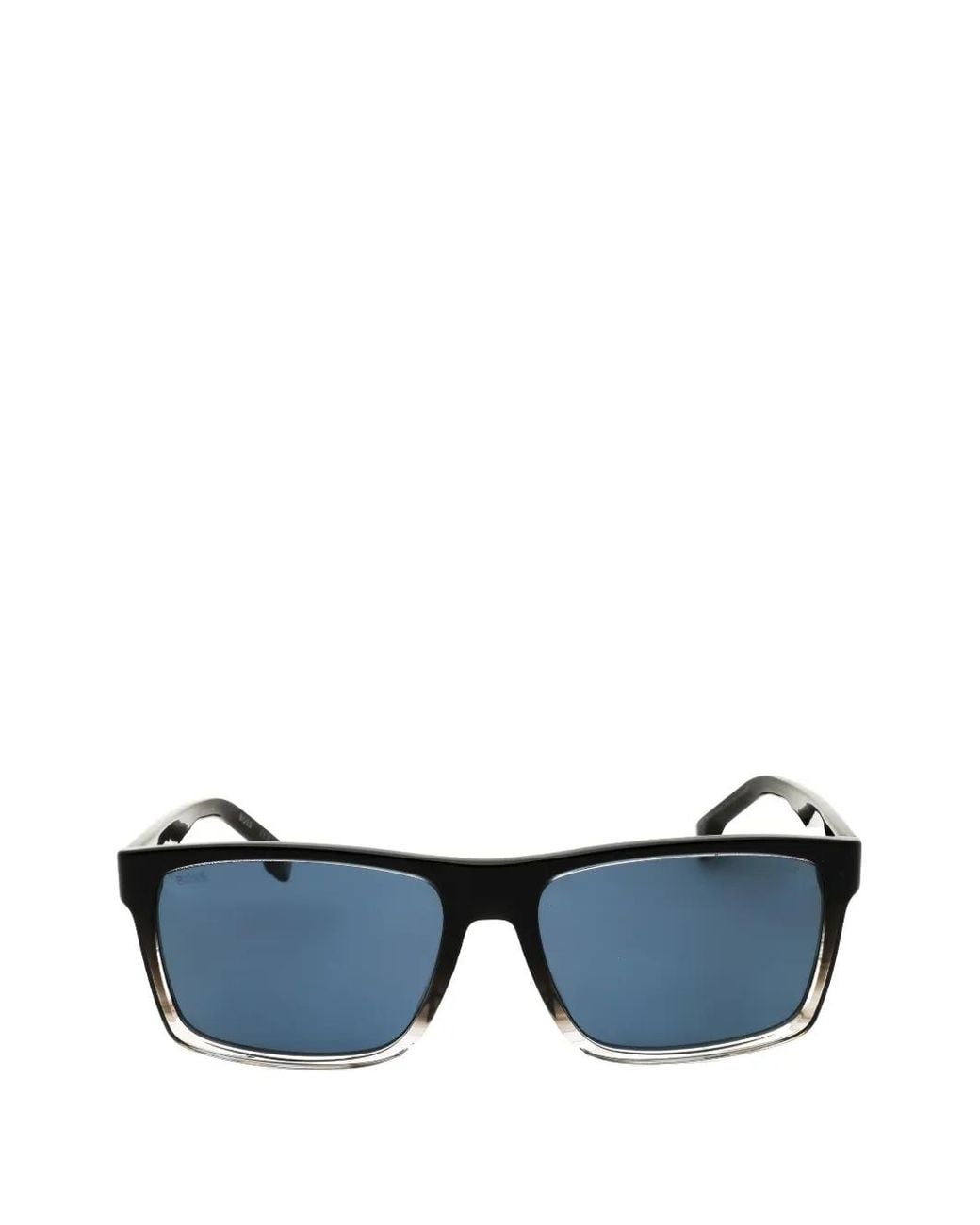 Boss Blue Rectangle-Frame Sunglasses for men