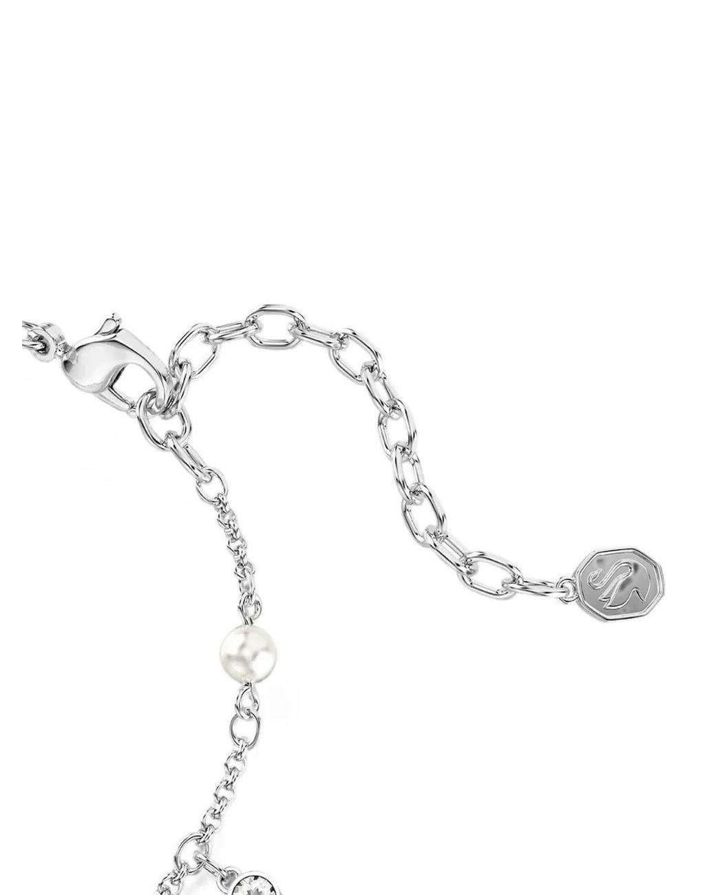 Bracciale Con Cristalli E Perle di Swarovski in White