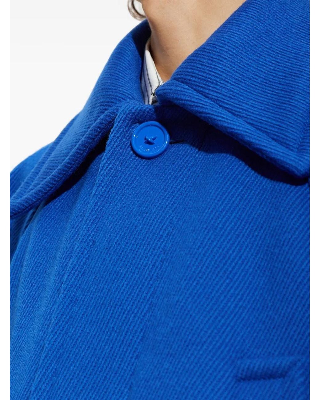 Balenciaga Blue Large Cocoon Coat for men