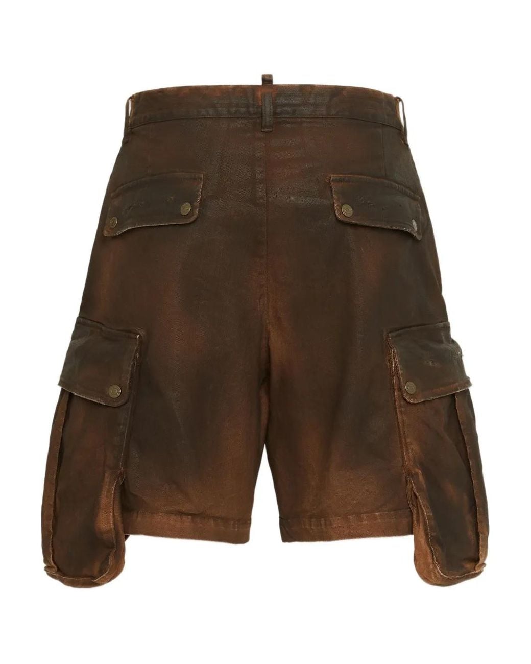 DSquared² Brown Cargo Shorts for men