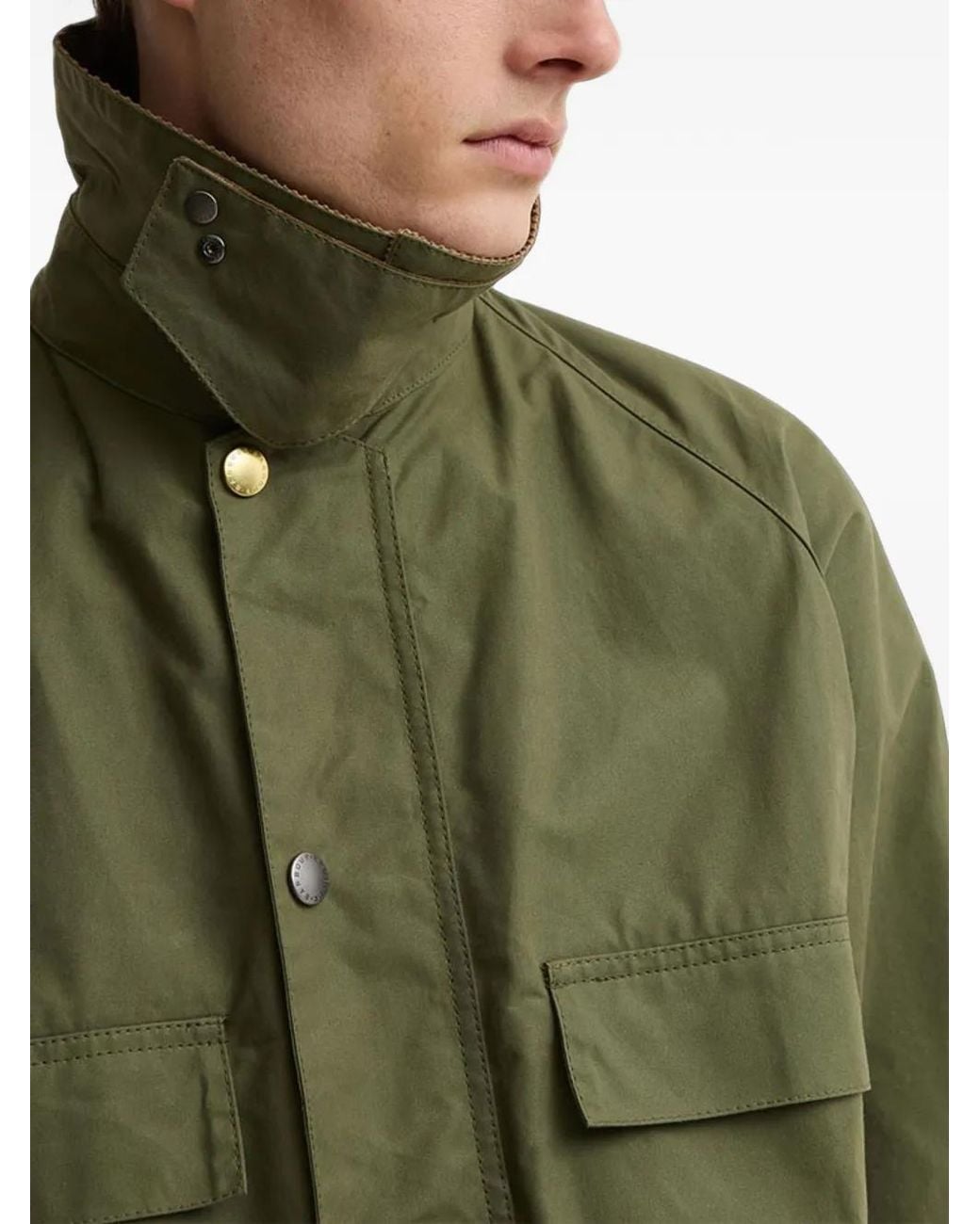 Barbour Green X Paul Smith Sugarlump Bedale Corduroy-Collar Jacket