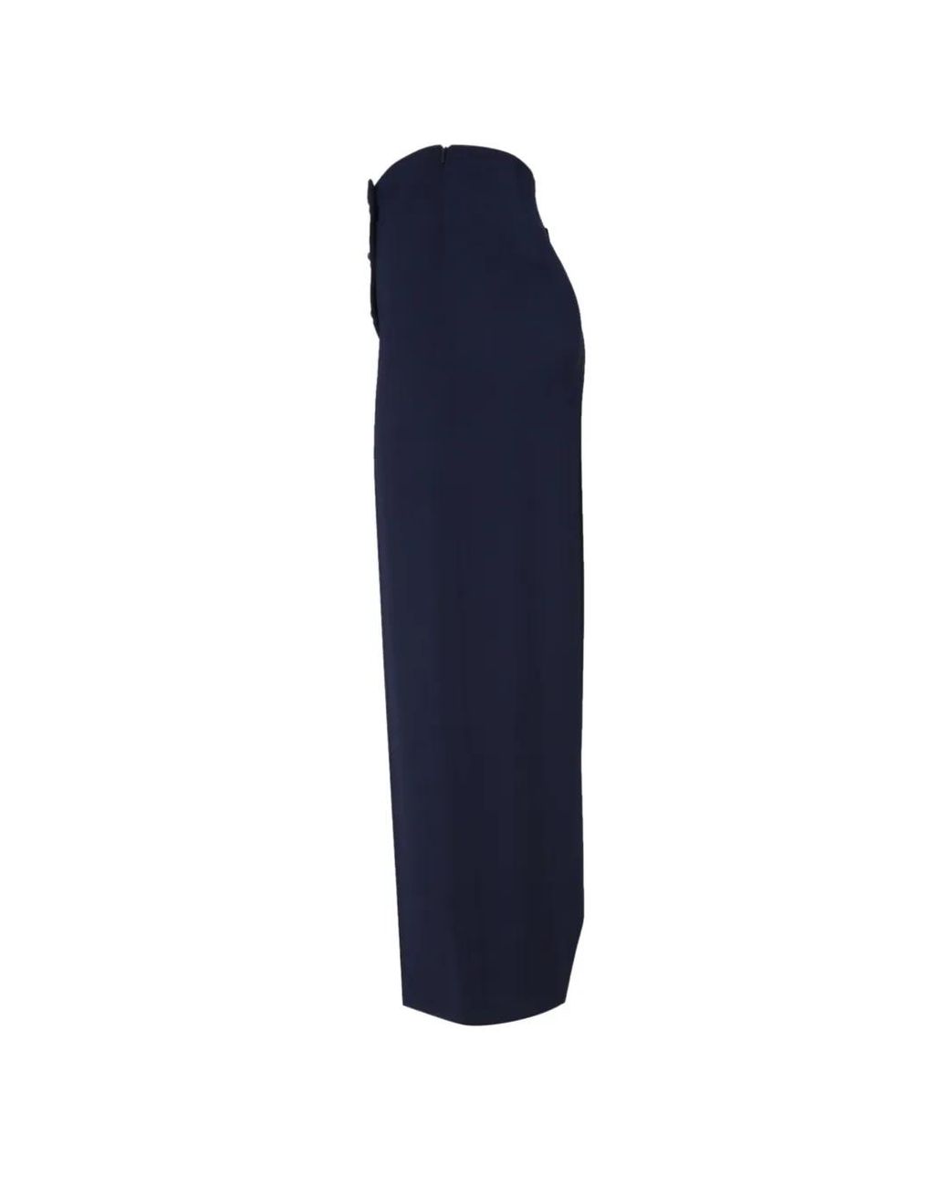 Boutique Moschino Blue Button Wide Leg Trousers