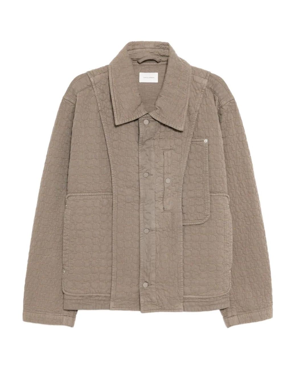 Craig Green Brown Circle-Quilted Jacket for men