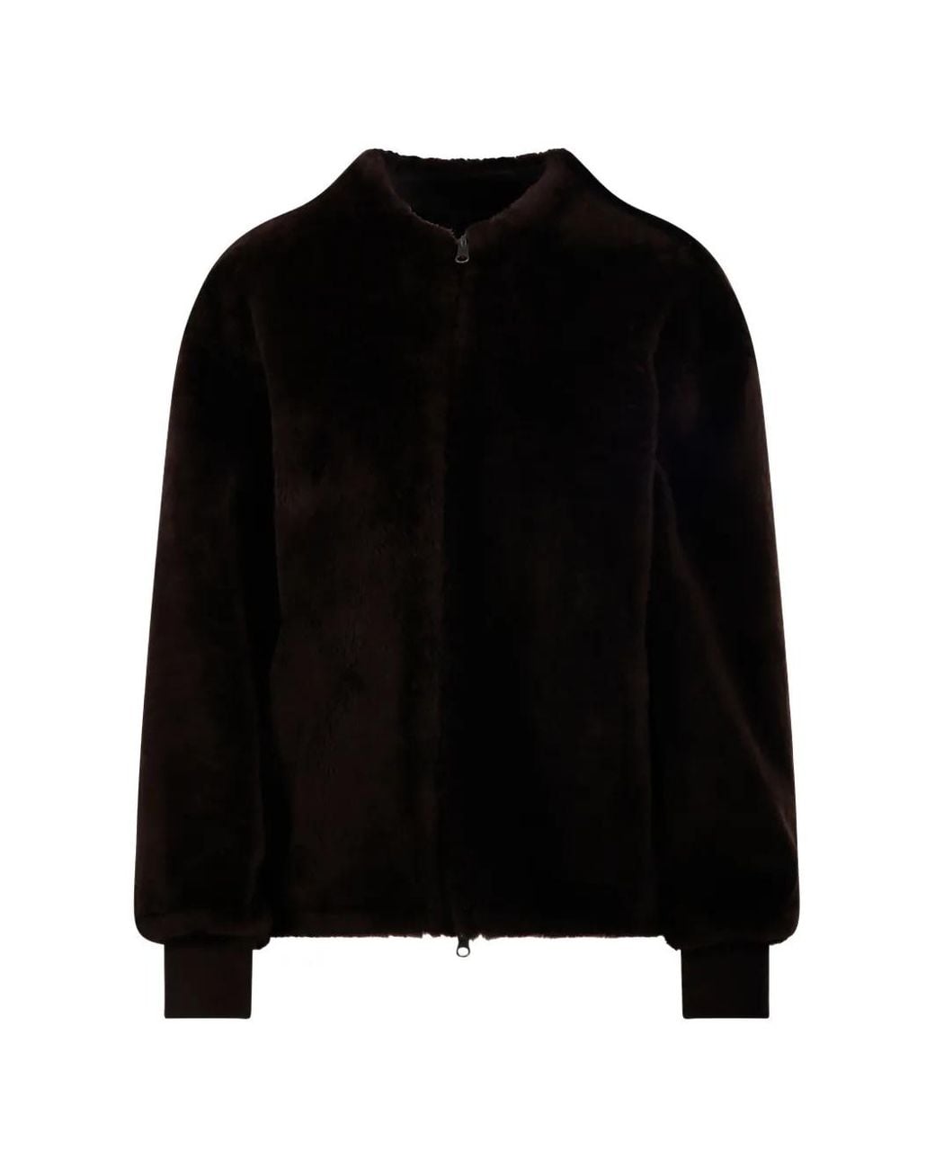Salvatore Santoro Black Reversible Shearling Jacket