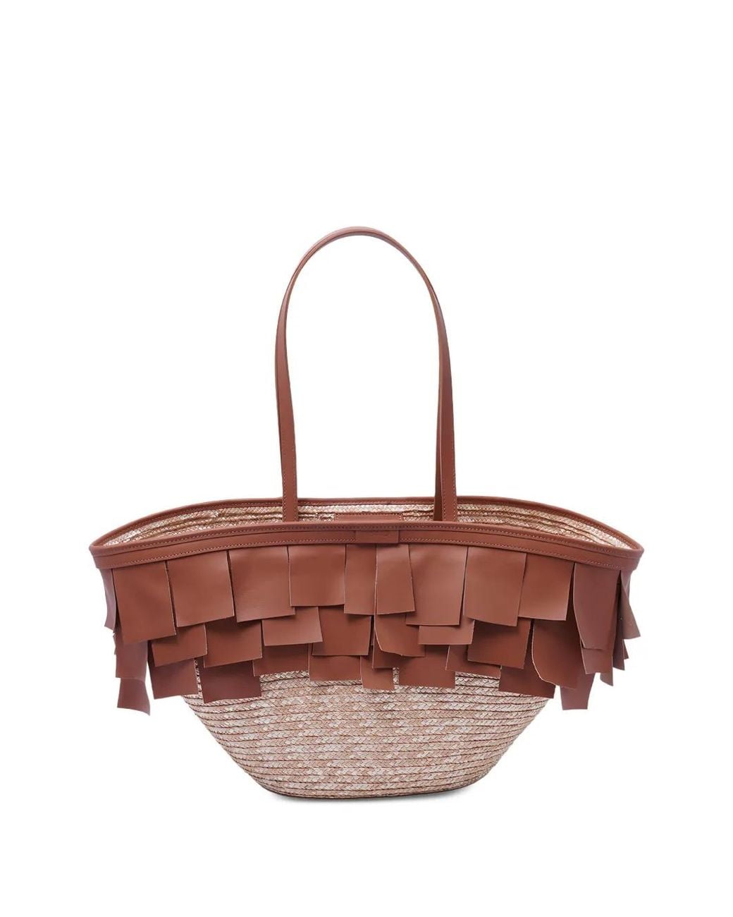 Catarzi White Formentera Fringed Tote Bag