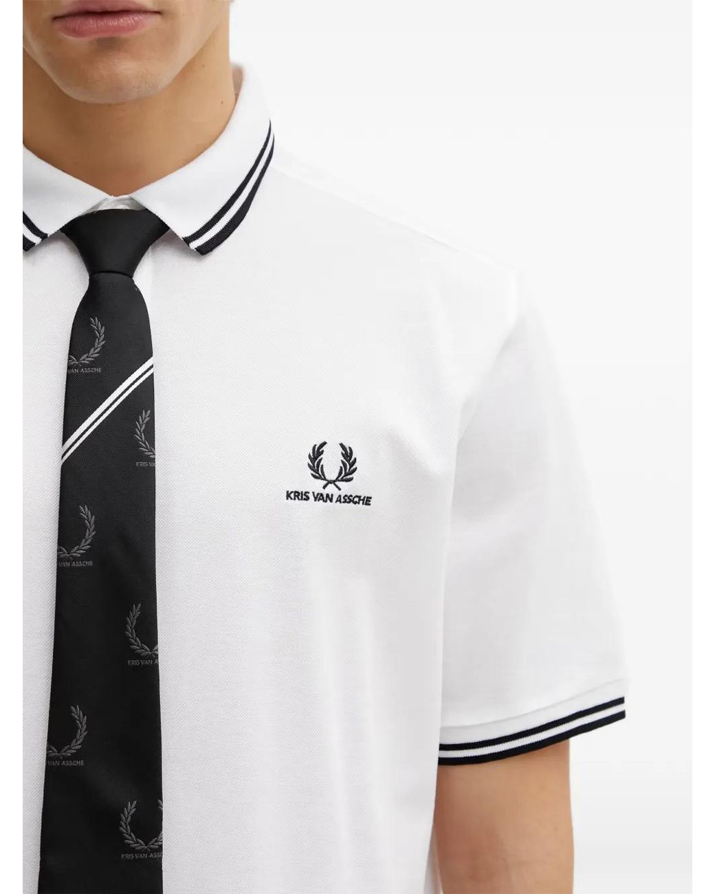 Fred Perry White Short-Sleeve Shirt for men