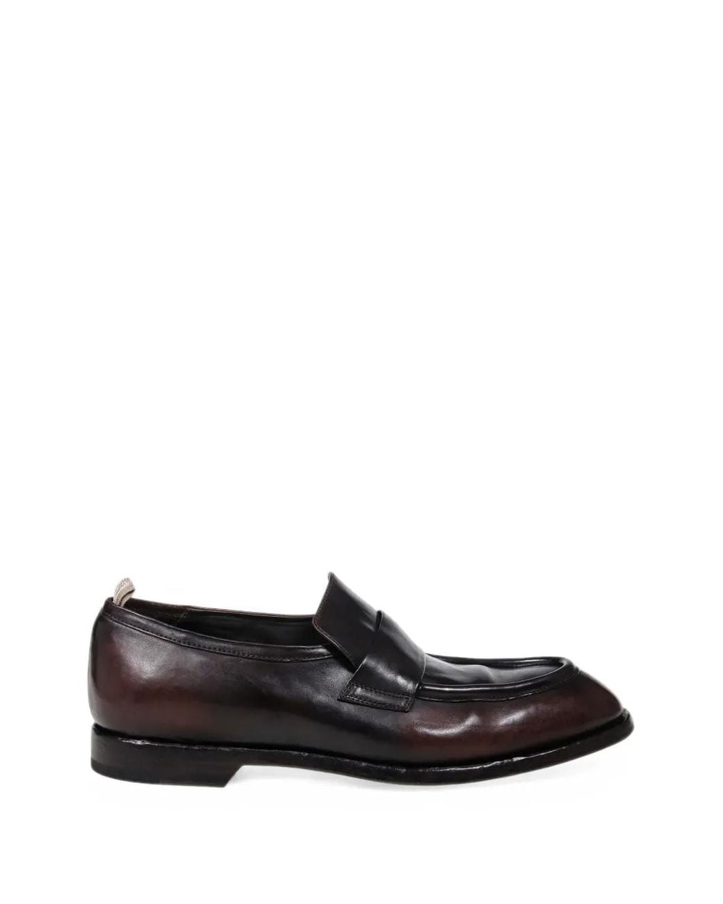 Officine Creative Black Sound Leather Loafers for men