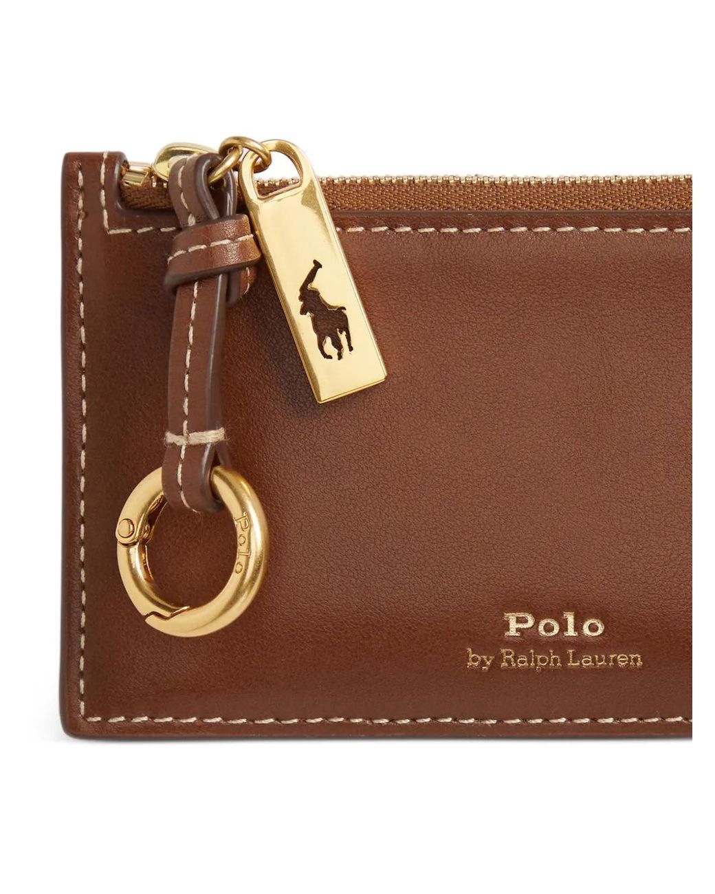 Polo Ralph Lauren Brown P Id Zp Cc-Card Case-Small