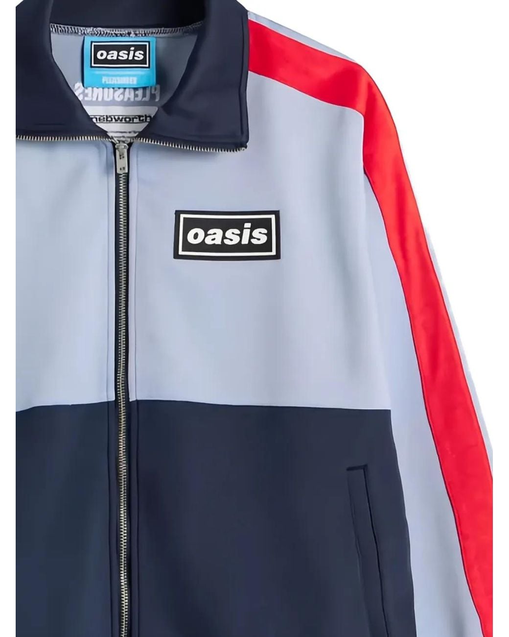 Pleasures Red Forever Colour-Block Track Jacket for men