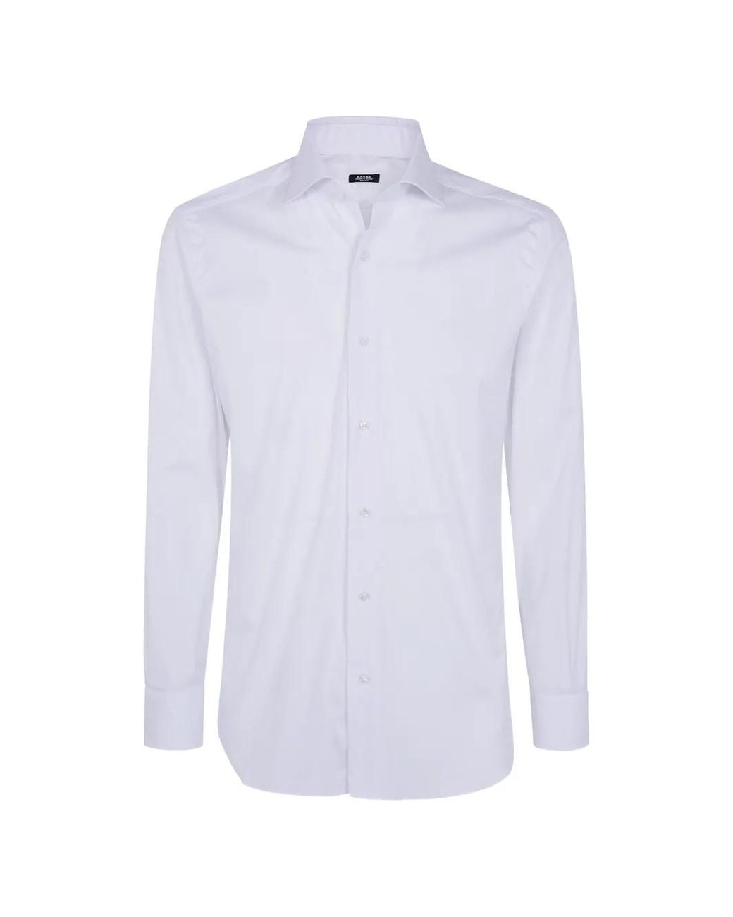 Barba Napoli White Long-Sleeve Shirt for men