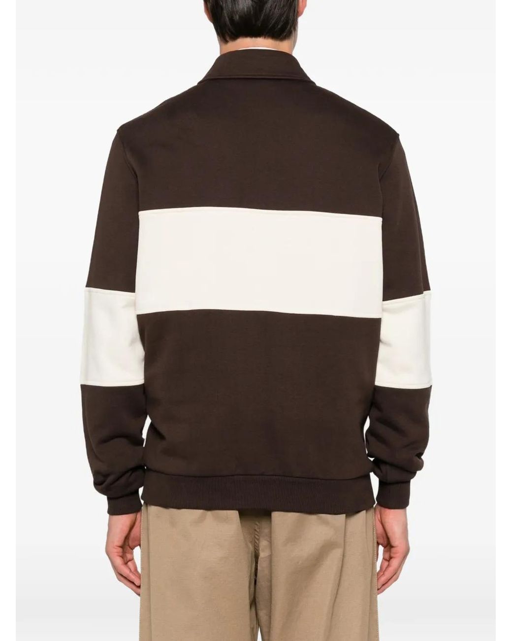 Les Deux Brown Pull À Logo Brodé Et Empiècements for men