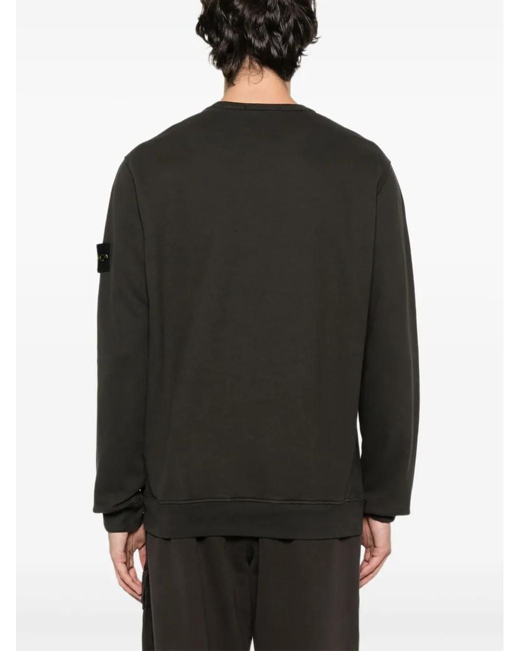 Stone Island Black Relaxed Fit Dark Sweatshirt for men