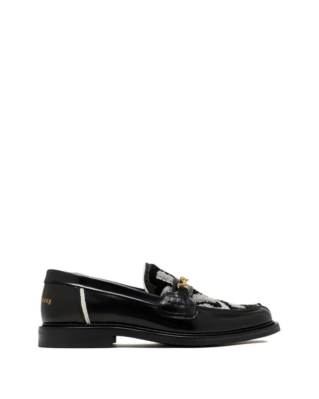 Filling Pieces Black Gowtu Horsebit Loafers