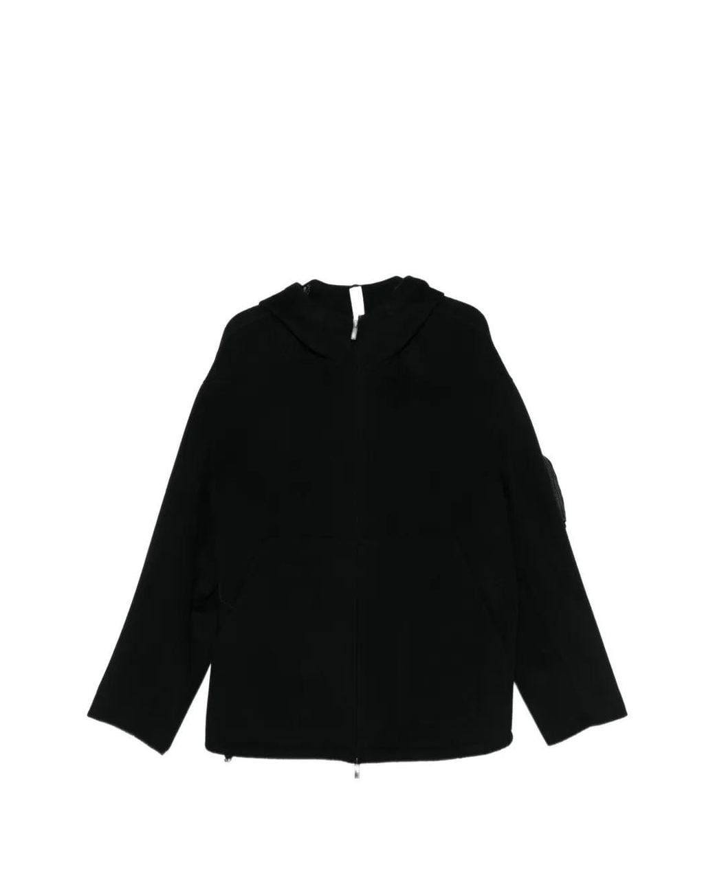 Abrigo Con Capucha Hevò de hombre de color Black