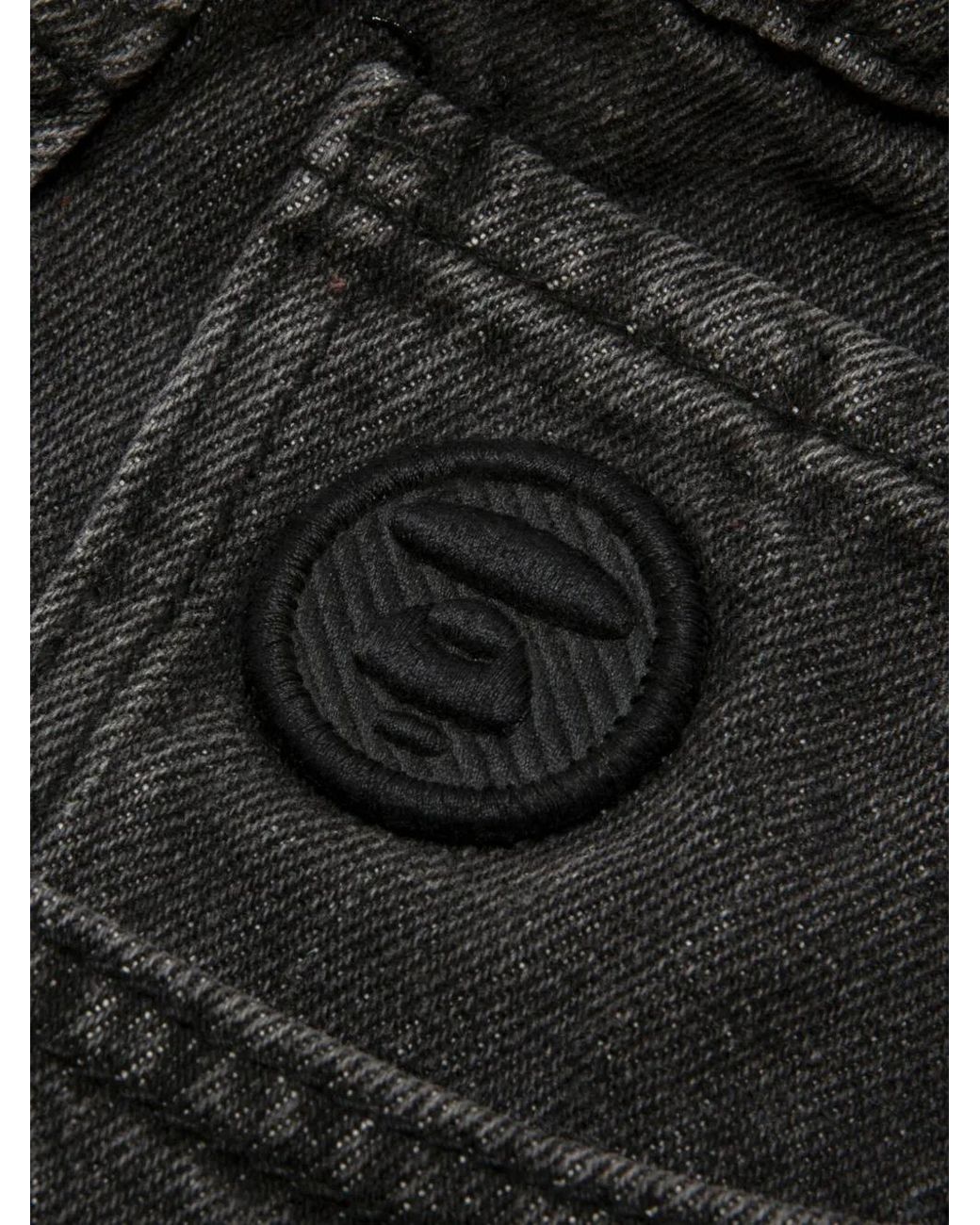 Aape By A Bathing Ape Black Logo-Patch Shorts for men