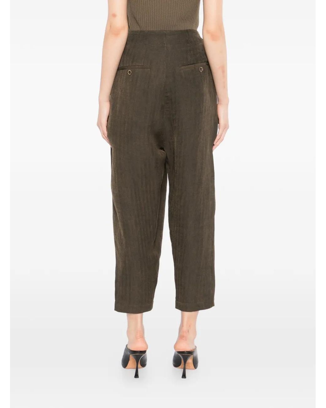 Uma Wang Green Pantalon Paetyn
