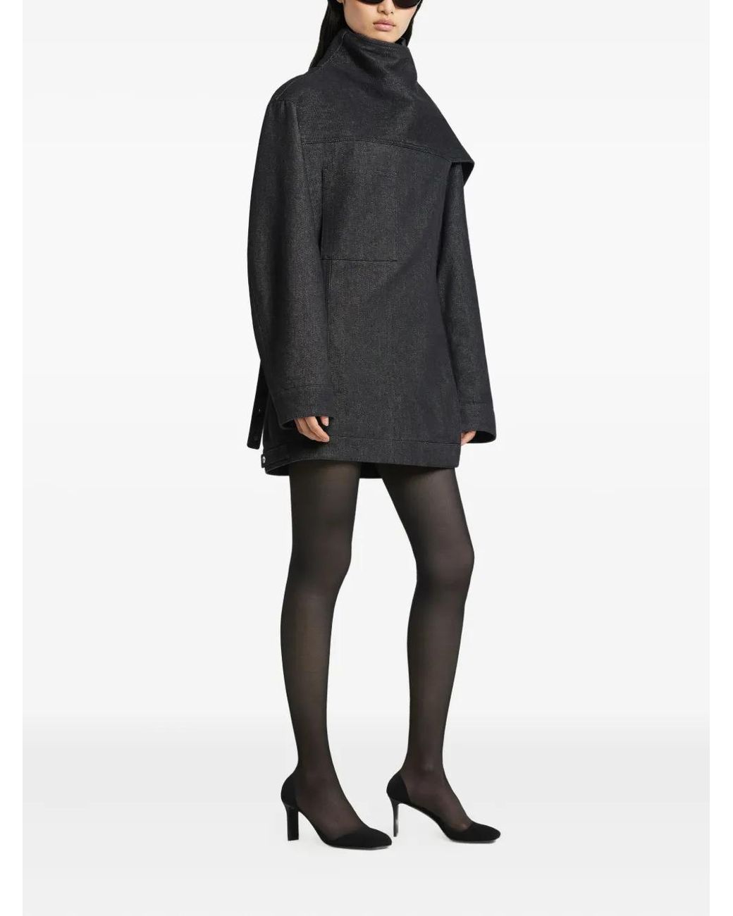 Courreges Black Oversized Denim Jacket