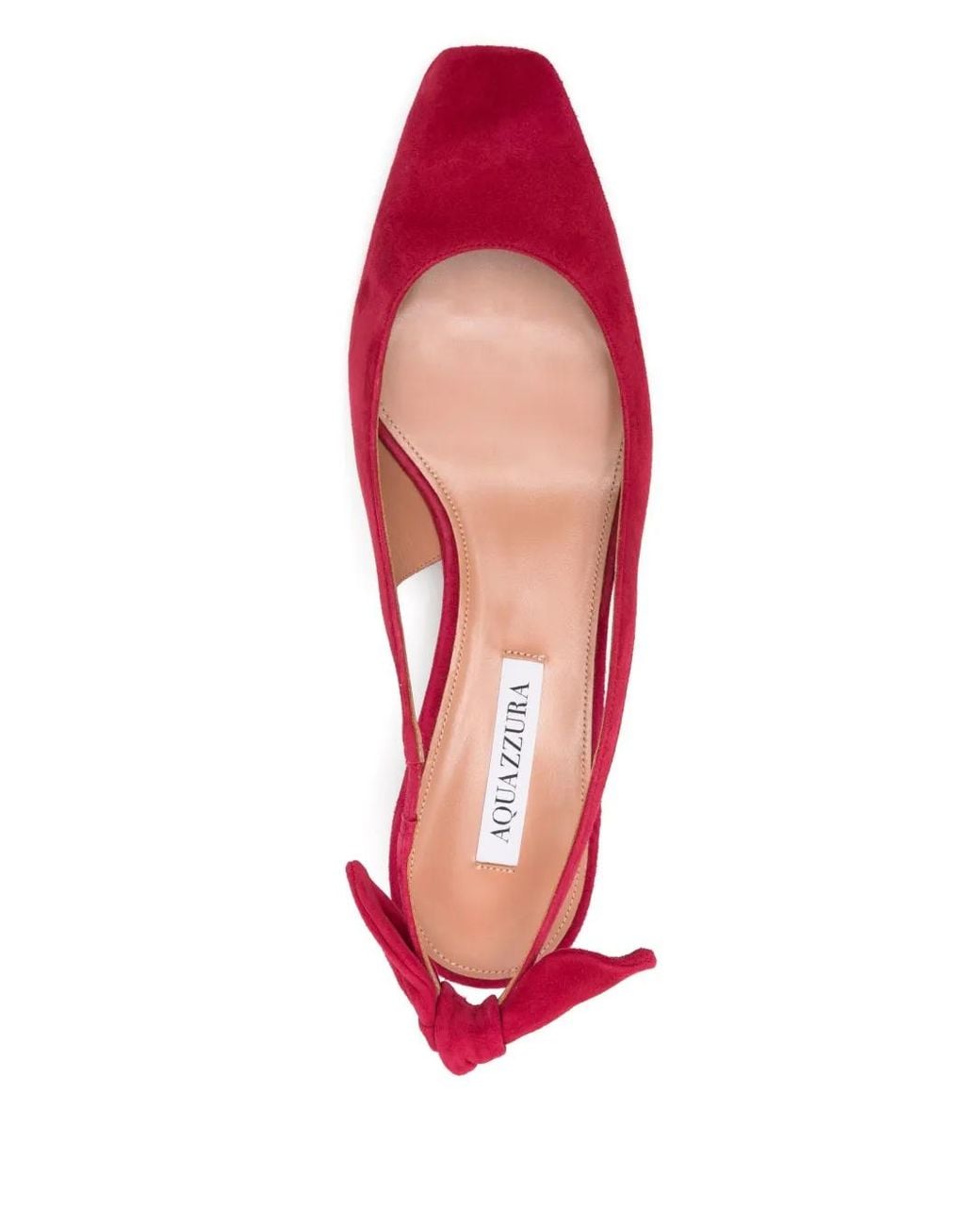 Aquazzura Red 35Mm Very Bow Tie Pumps