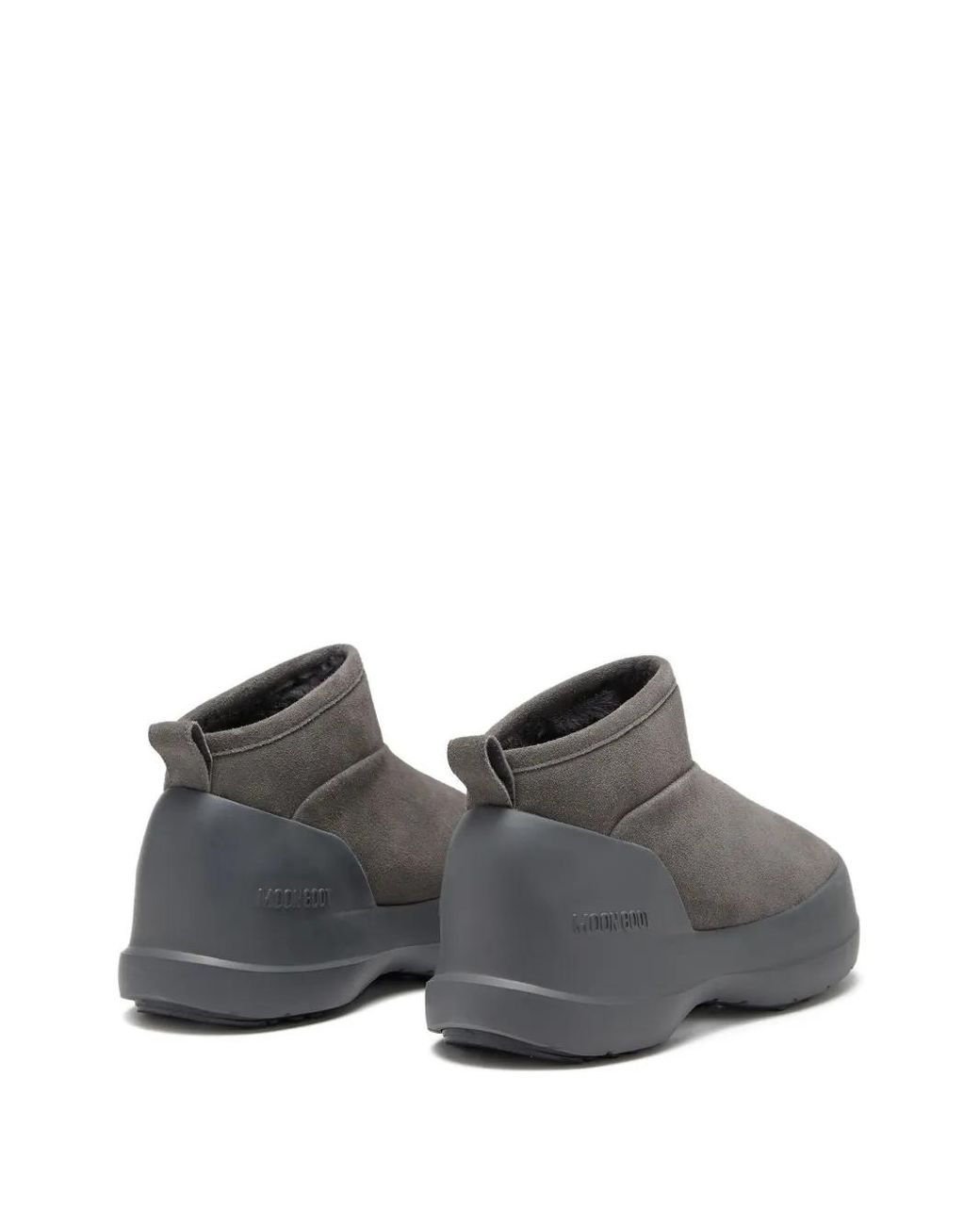 Moon Boot Gray Mezzaluna Rain Boots