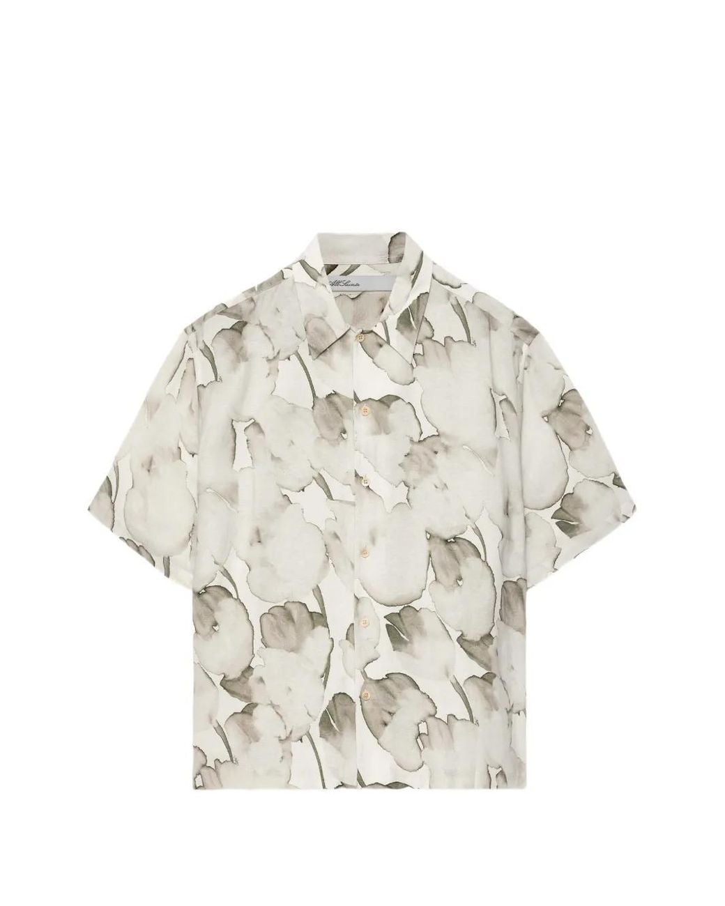 AllSaints White Tulip Short-Sleeve Shirt for men